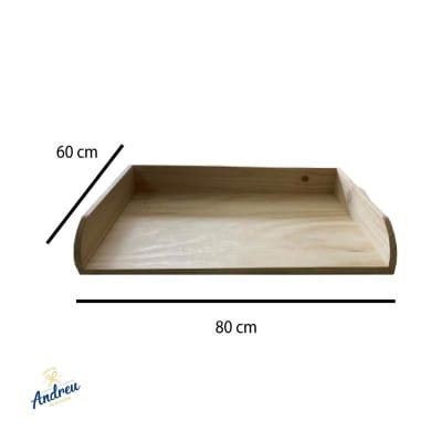 TABLA MADERA AMASAR NACIONAL 80X60 CM2