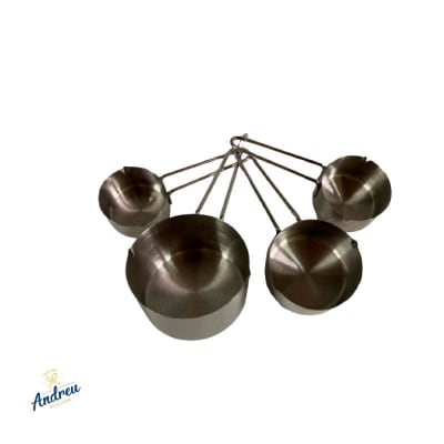 TAZAS MEDIDORAS ACERO INOX  4 PZS ANDREU KD089 UNID1