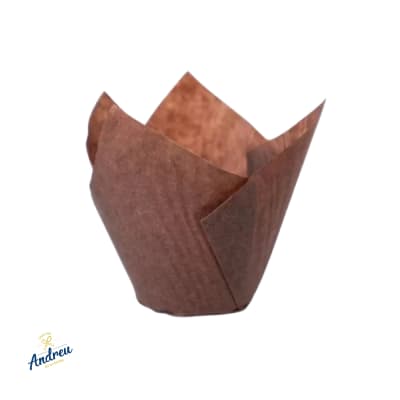 TULIPA PAPEL CAFE (2800 UNID) X CAJA