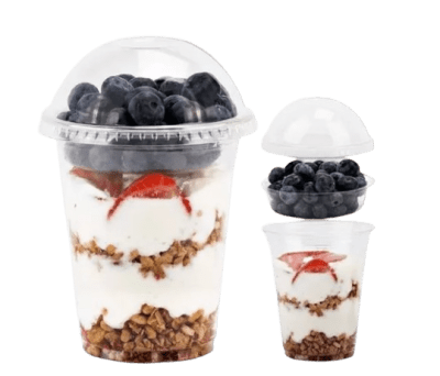 VASO CON TAPA DOMO/CEREAL 12OZ (1X100) X100 UNID
