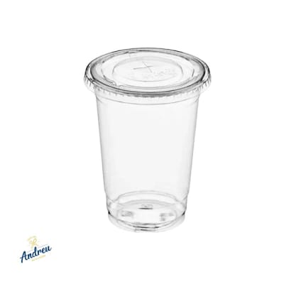 VASO CON TAPA PLANA 16OZ TUGOU (20X50) X50 UNID1