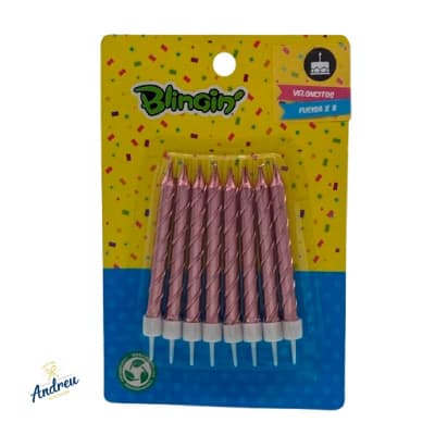 VELA VELONCITOS (024285 X 8) FUCSIA X 1 UNID