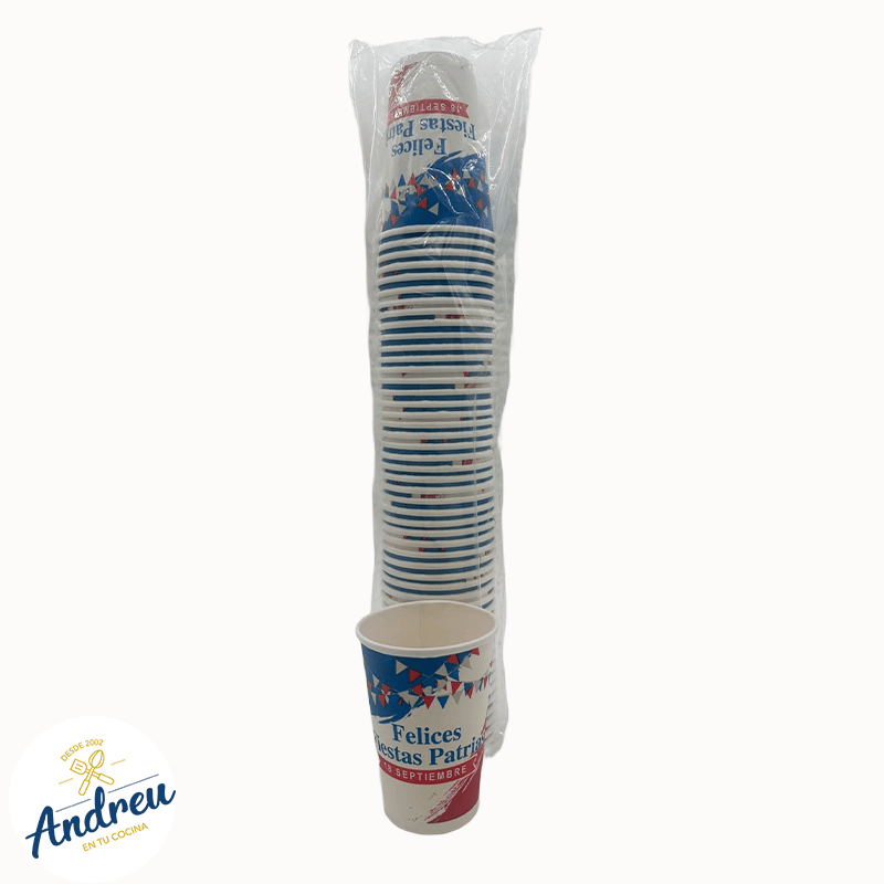 VASO POLIPAPEL 12 OZ (1000) FIESTAS PATRIAS X 40 UND 0