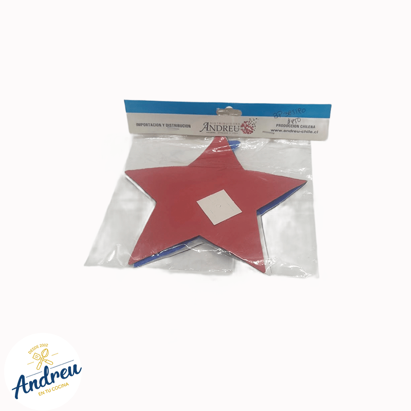 GUIRNALDA PAPEL ESTRELLA TRICOLOR X 1 UNID2