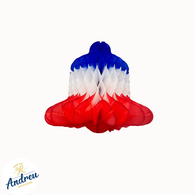 GUIRNALDA PAPEL CAMPANA TRICOLOR  (21-34CM) 1