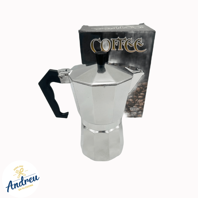 CAFETERA 6 TAZAS 300ML (ACERO ECONOMICA) COFFE  UNID2