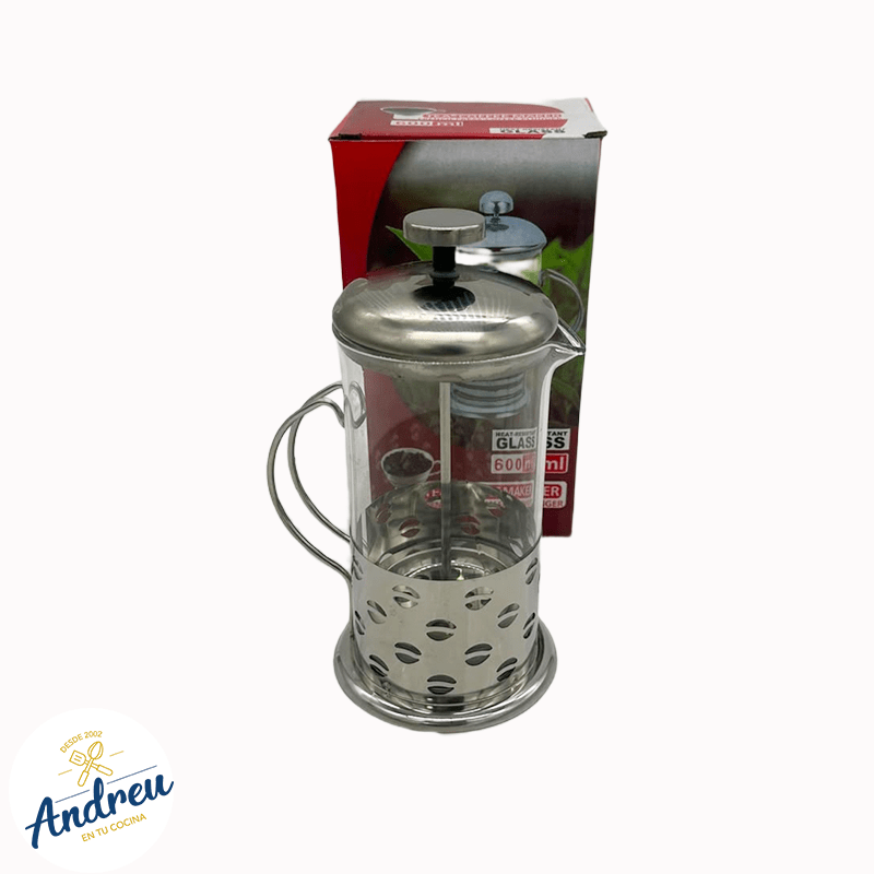 CAFETERA (600ML) VIDRIO ESPUMA ECONOMICA X 1 UNID2