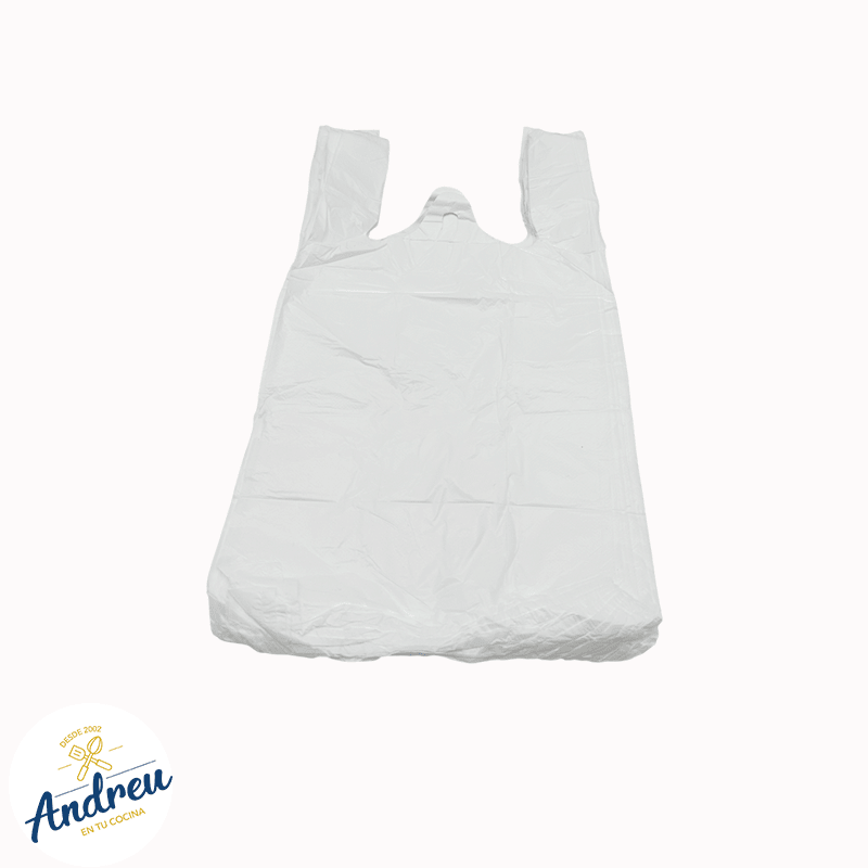 BOLSA CAMISETA 32X40 BLANCA (10000) X 100 UNID 1