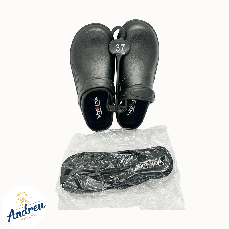 ZAPATO PANTINA GOMA WORK&LOOK NEGRO N°372