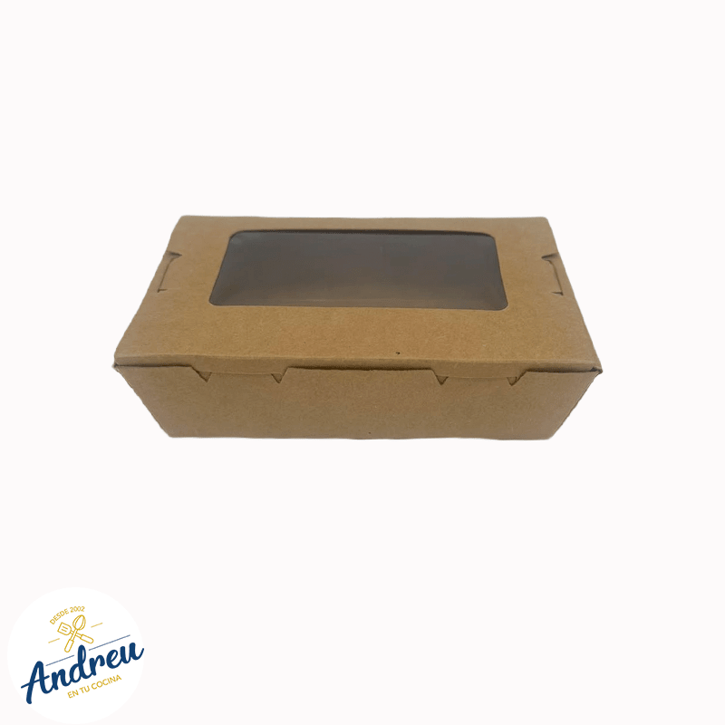 CAJA KRAFT 500ML CON VENTANA (4X50) X 10 UNID2