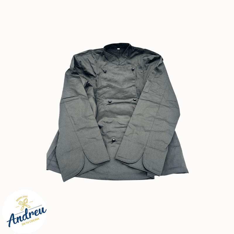 CHAQUETA CHEF XL UNISEX COLOR NEGRO MANGA 3/4 SLM TALLA XL 0