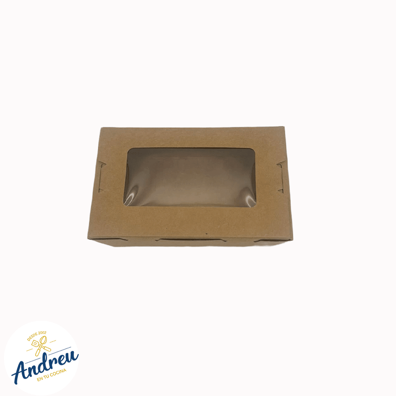 CAJA KRAFT 500ML CON VENTANA (4X50) X 10 UNID 0