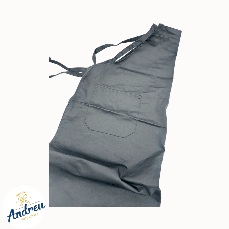 PECHERA CLASICA NEGRA CON BOLSILLOS (BAP-BK 85X73 CM) X 1 UNID3