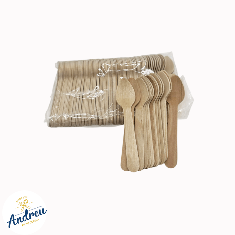 CUCHARA  MADERA TÉ  (110mmASL ECO) X 100 UNID 1