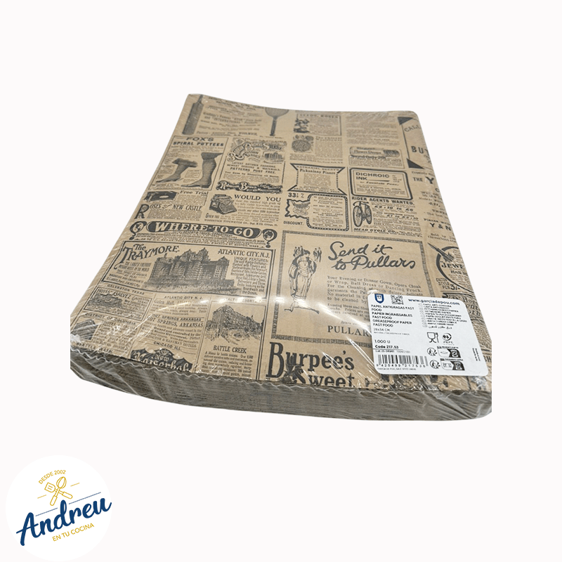 PAPEL ANTIGRASA 28X34 CM TIMES/KRAFT (4000) X 50 UNID2