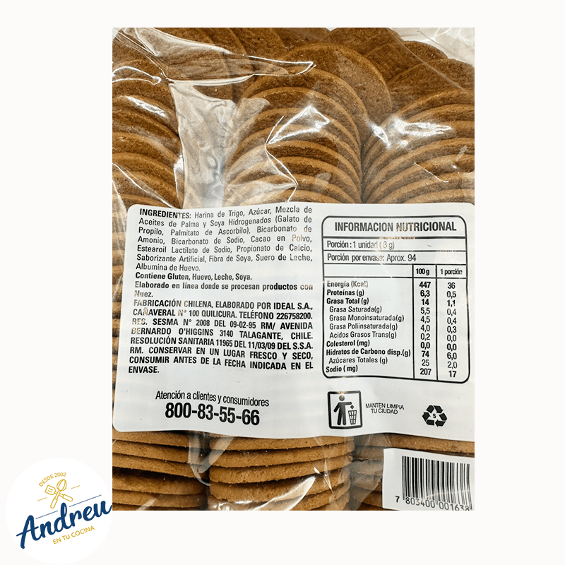 GALLETA ALFAJOR LAGOS DEL SUR (8 U) X 1 UNID3