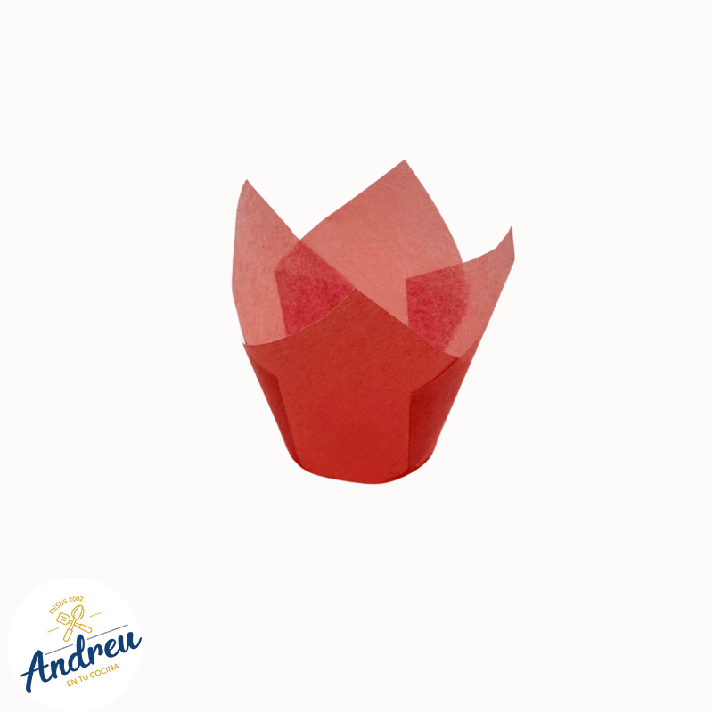 TULIPA PAPEL ROJA (3200) X 10 UNID 0