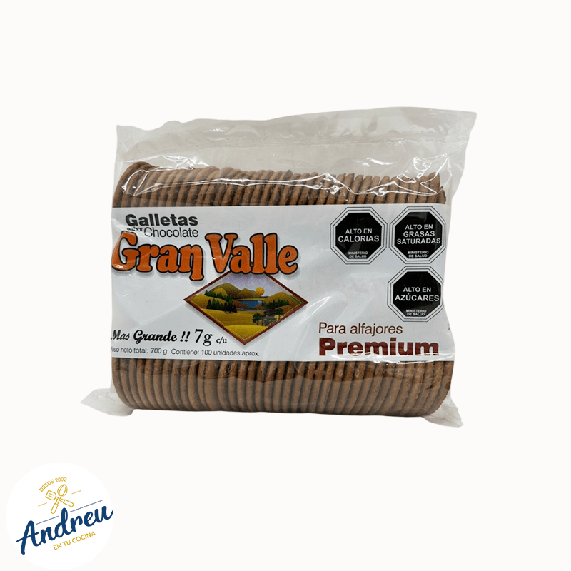 GALLETA ALFAJOR CHOCOLATE (GRAN VALLE 10 U) X 1 UND 1