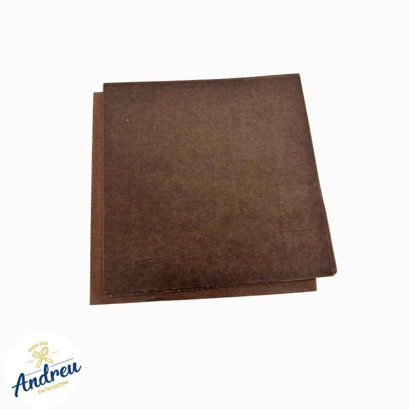 PAPEL CERECINADO CAFÉ  (14X14)  X 50 UNID3