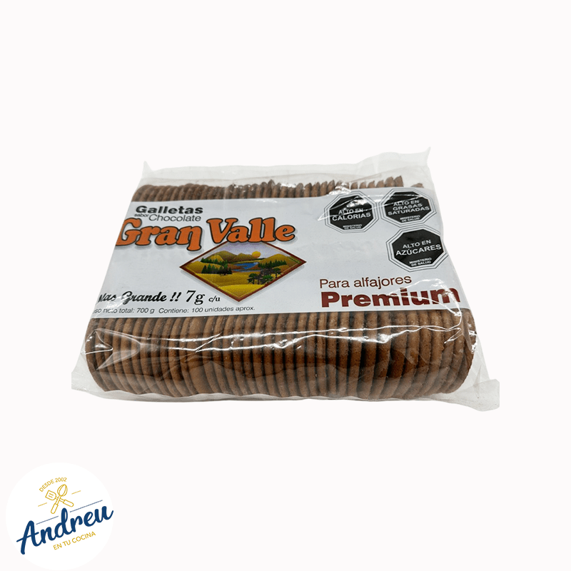 GALLETA ALFAJOR CHOCOLATE (GRAN VALLE 10 U) X 1 UND1