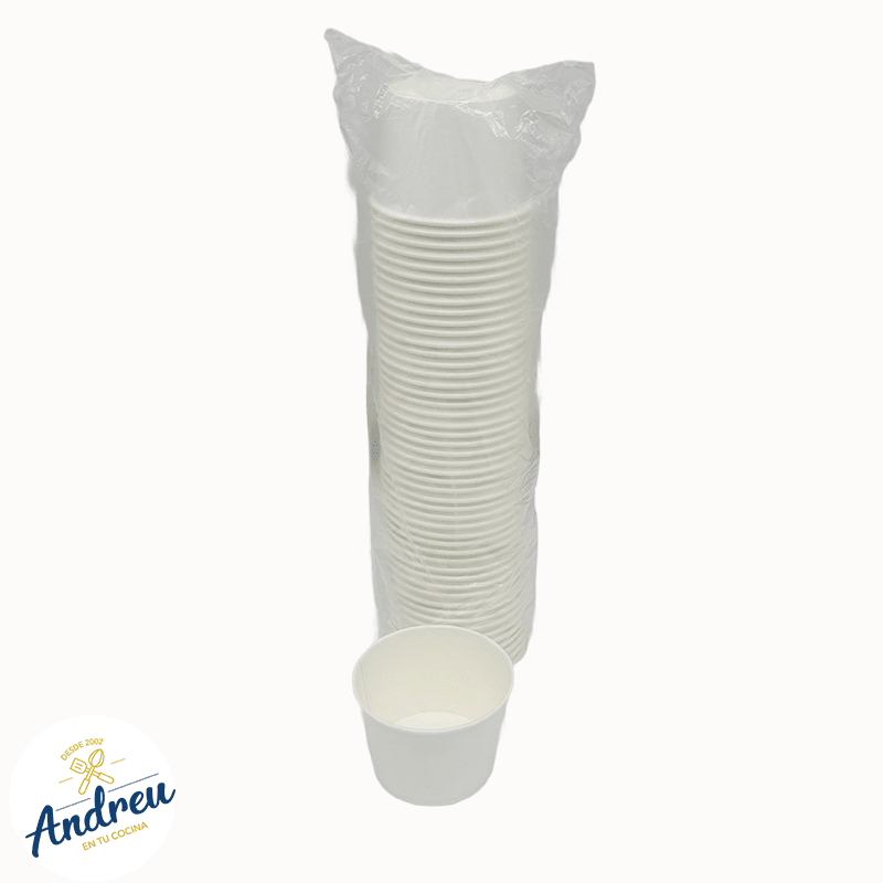 POTE POLIPAPEL BLANCO 8 OZ X 50 UNID2