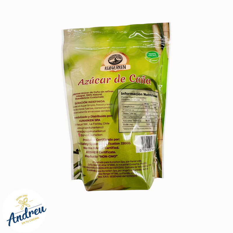 AZUCAR MORENA CAÑA 100% KIÑEWEN 1KG (1X10)3