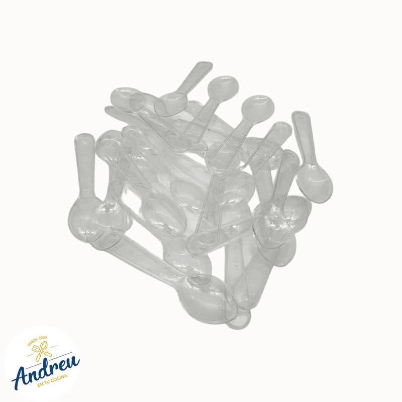 CUCHARA HELADO TRANSPARENTE (24X250) X 100 UNID. 0