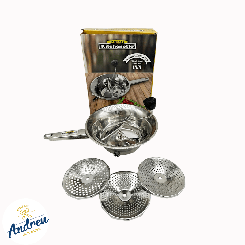 TRITURA RPROCESA VERDURAS 24CM 3 DISCOS FRESADO (ACERO INOXIDABLE KITCHENETTE) X 1 UNID2