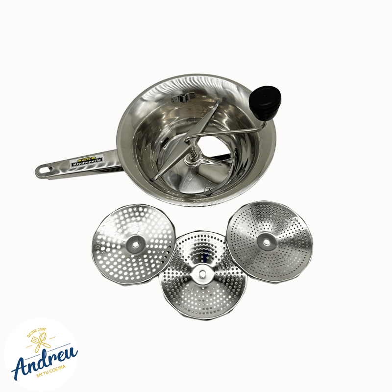 TRITURA RPROCESA VERDURAS 24CM 3 DISCOS FRESADO (ACERO INOXIDABLE KITCHENETTE) X 1 UNID3