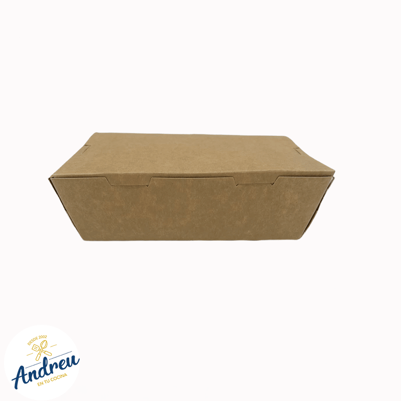 CAJA KRAFT 1600 ML SIN VENTANA BISAGRA (4X50) X 10 UNID2