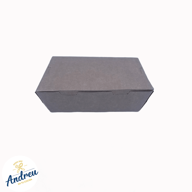 CAJA KRAFT 1600 ML SIN VENTANA BISAGRA (4X50) X 10 UNID4