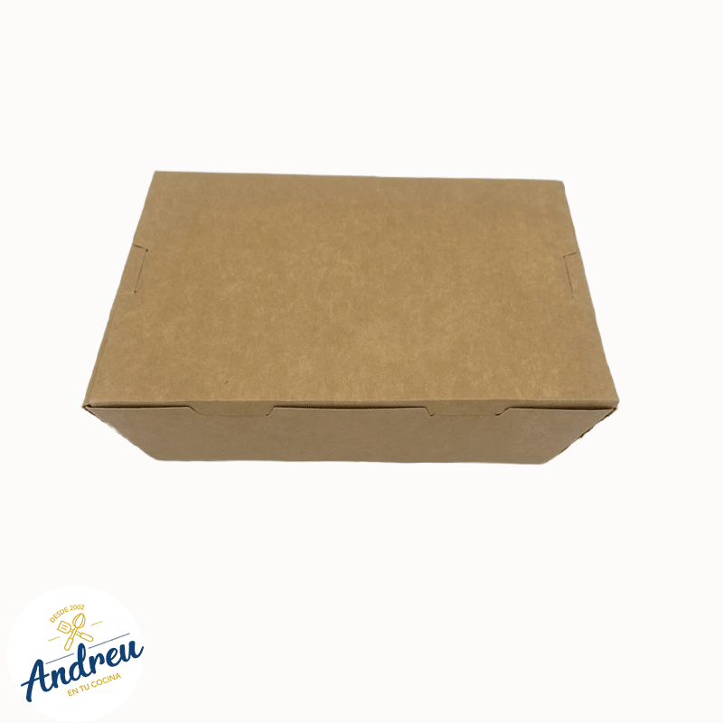 CAJA KRAFT 1600 ML SIN VENTANA BISAGRA (4X50) X 10 UNID 0