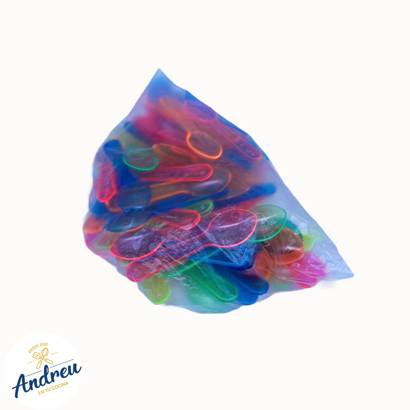 CUCHARA HELADO COLORES X 100 UNID2