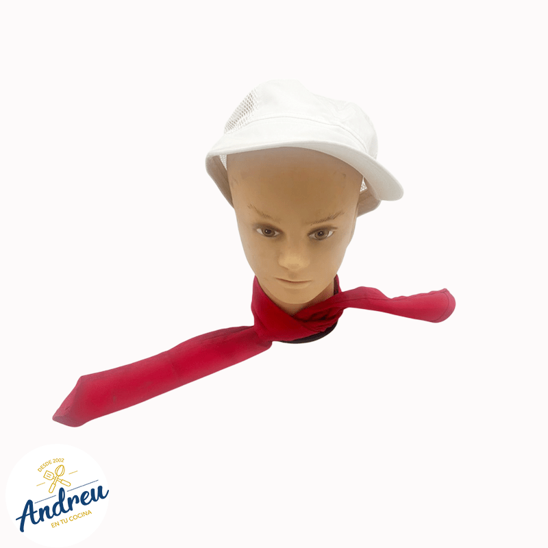 PAÑUELO CHEF GABARDINA ROJO X 1 UNID3