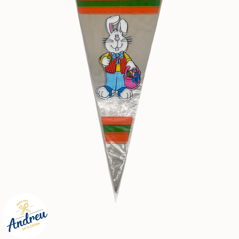 BOLSA CONEJO DISEÑO (NARANJO D274-2  AZUL D274-1 M 20X41) X 10 UNID2