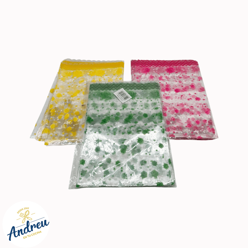 BOLSA ROSAS DISEÑOS COLORES (ROSAS D280 18X25) X 100 UNID 0