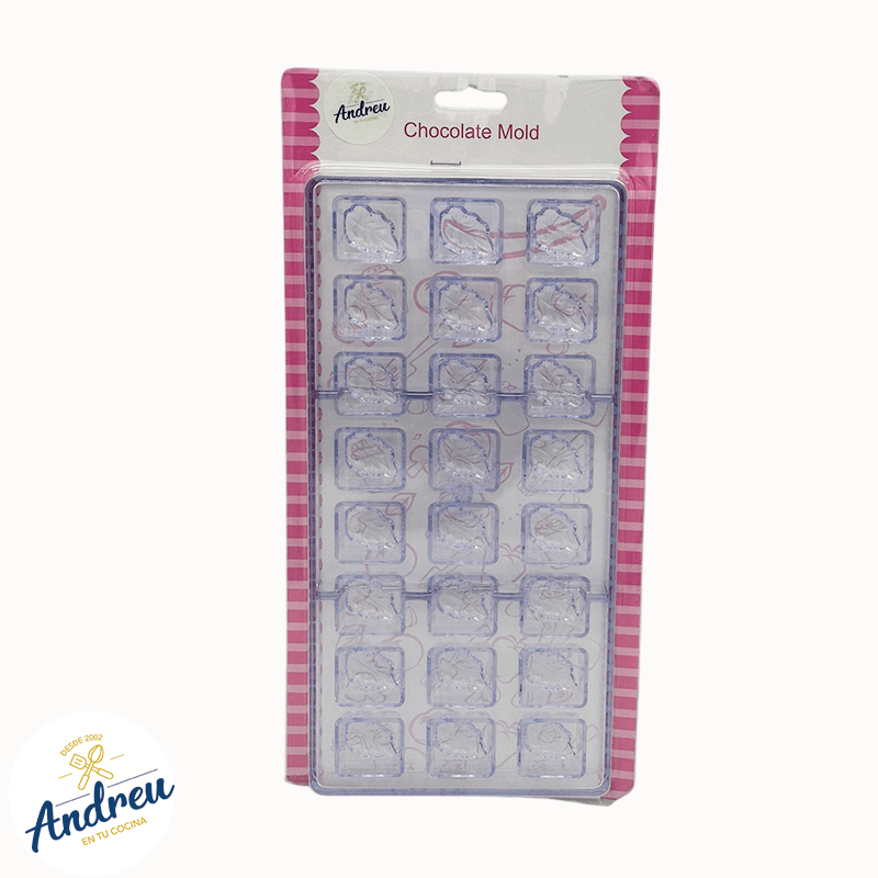 MOLDE ACRILICO BOMBÓN 24 CAV. ( HOJA ) X 1 UND2