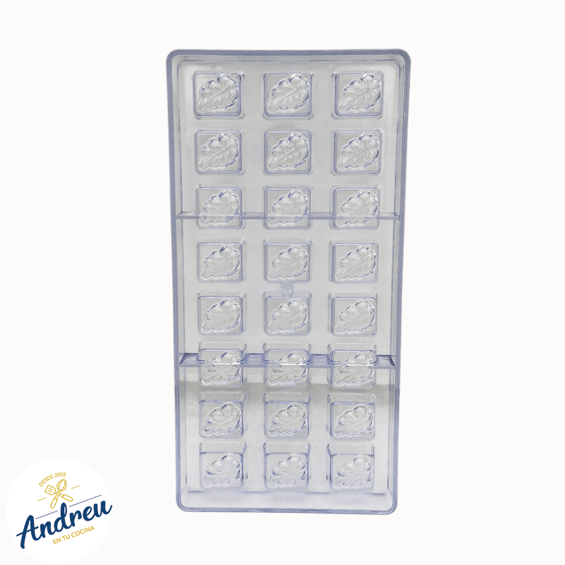 MOLDE ACRILICO BOMBÓN 24 CAV. ( HOJA ) X 1 UND3