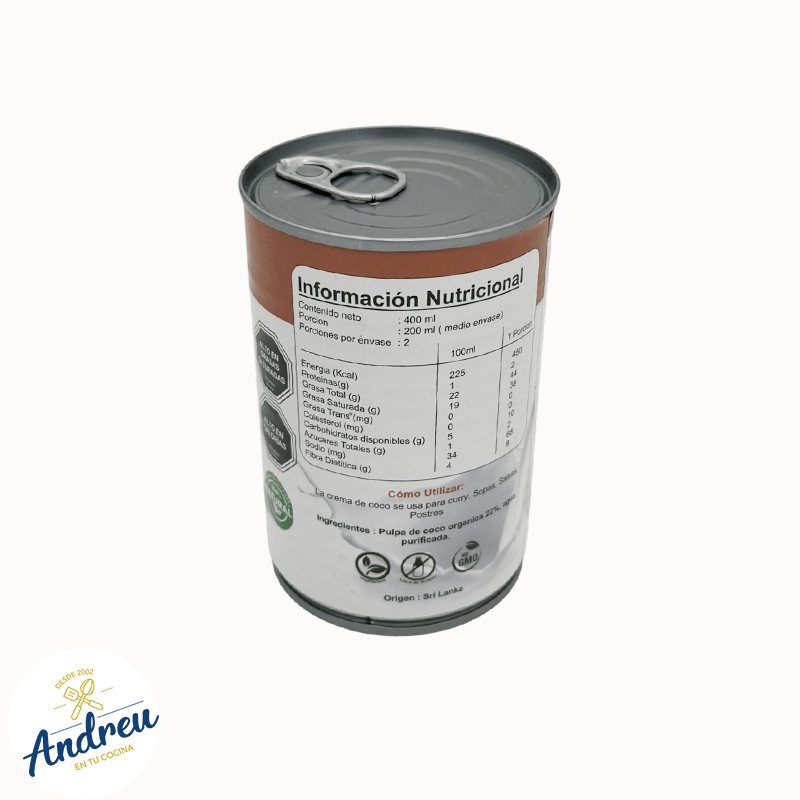 CREMA DE COCO 400 ML (B ORGANICS X 12 U) X 1 UNID3