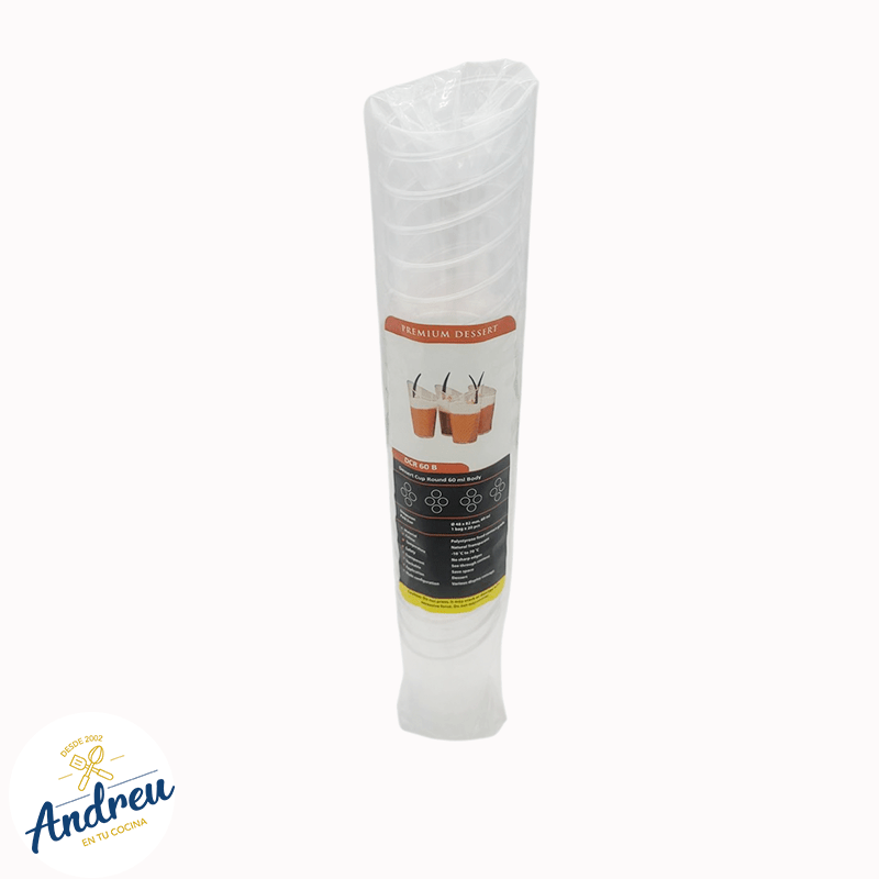 VASO ACRÍLICO POSTRE 60ML-(69 PQ) X (20 UNID) X 1 U 0