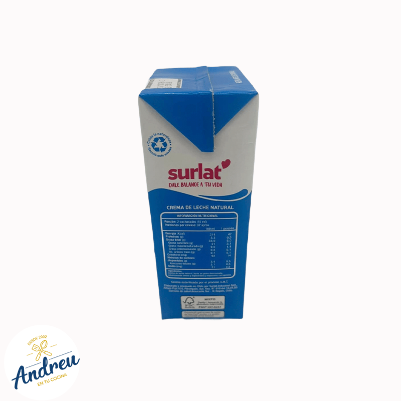CREMA ENTERA SURLAT 1 LT (12) X 1 UNID2