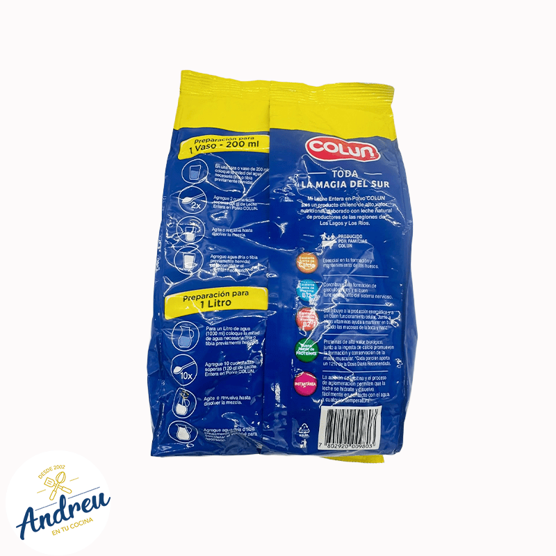 LECHE COLUN POLVO 900gr (12) X 1 UNID2
