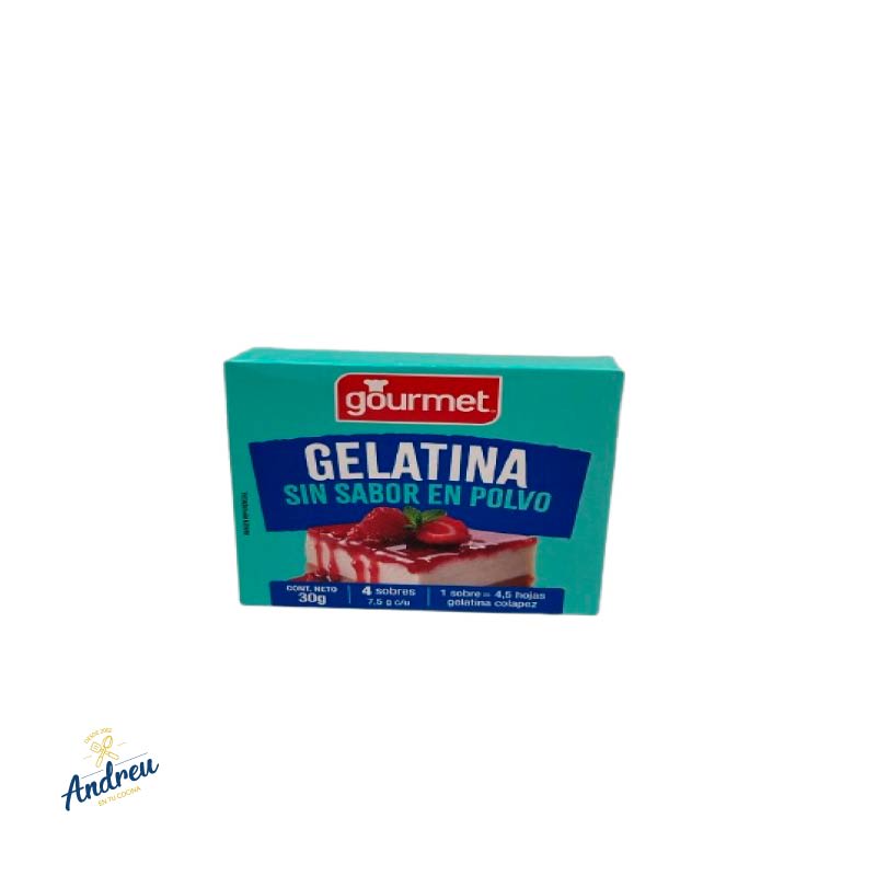 GELATINA SIN SABOR (ESTUCHE) GOURMET 30 GRS X 1 UNID1
