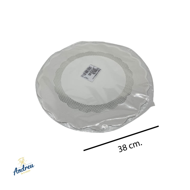 POLY BLONDA BLANCO 38CM X1 UNID1