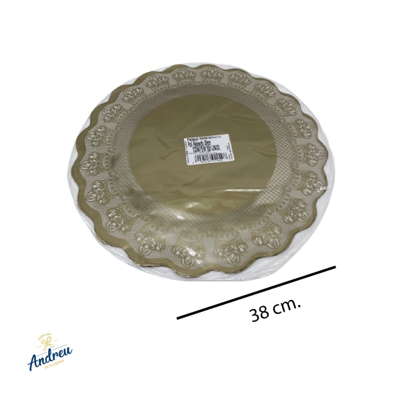 POLY BLONDA ORO 38CM X1 UNID1