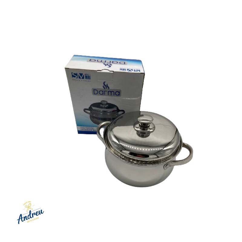 OLLA CACEROLA ECONOMICA 18 CM (SM DARMA ACERO INOXIDABLE) X 1 UNID 0