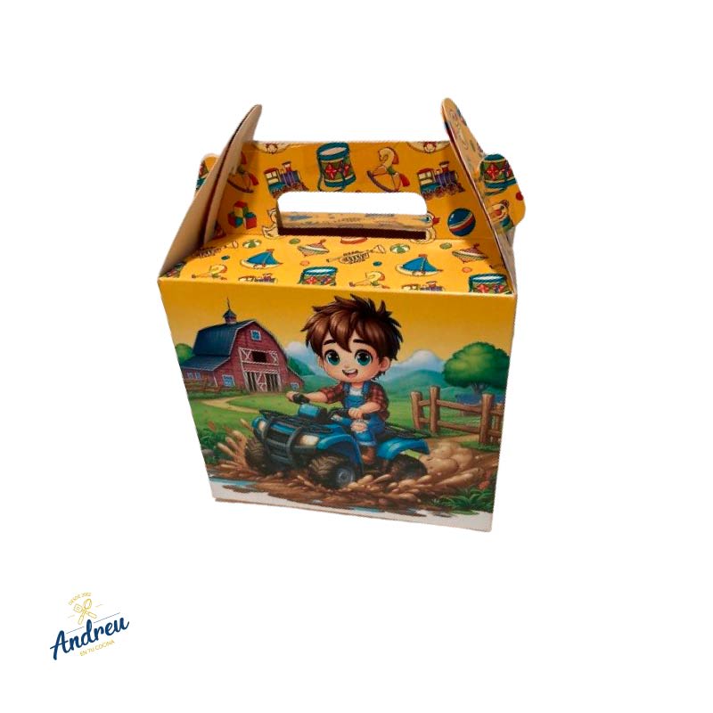 CAJA DIA DEL NIÑO MANILLA (15X12X10CM)X5 UNID4