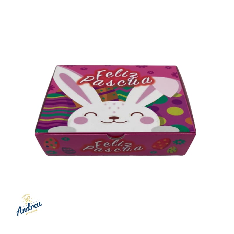 CAJA CONEJITO ROSADO/CELESTE (14X20X6CM) X1 UND1