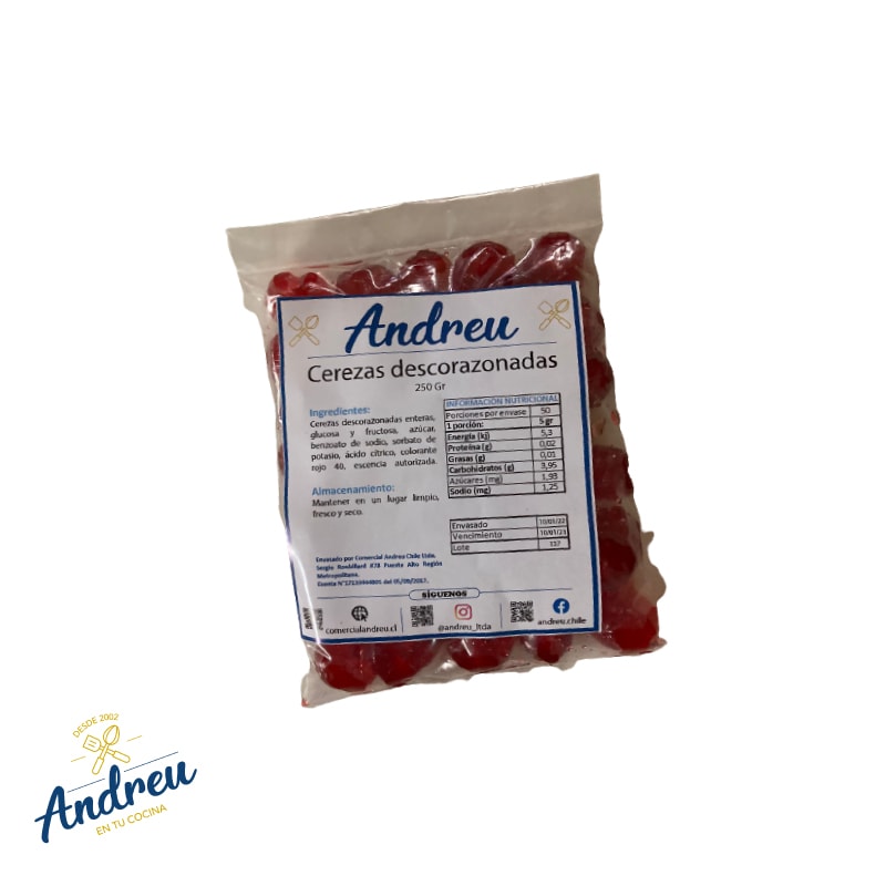 CEREZA CONFITADA MARRASQUINO (EXPORTACION ROJA) X 250 GRS1