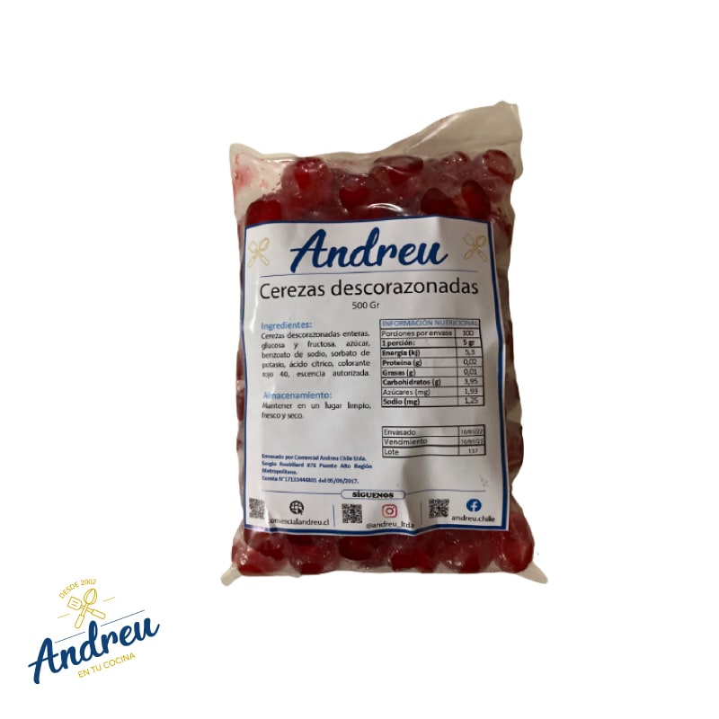 CEREZA CONFITADA 500 GR MARRASQUINO (EXPORTACION ROJA) X 500 GRS1